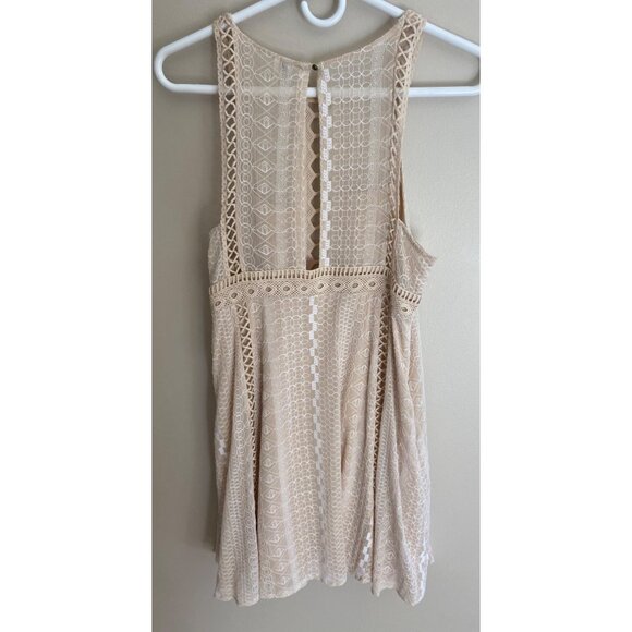 Free People Ivory Sleeveless Mini Dress - Picture 5 of 13